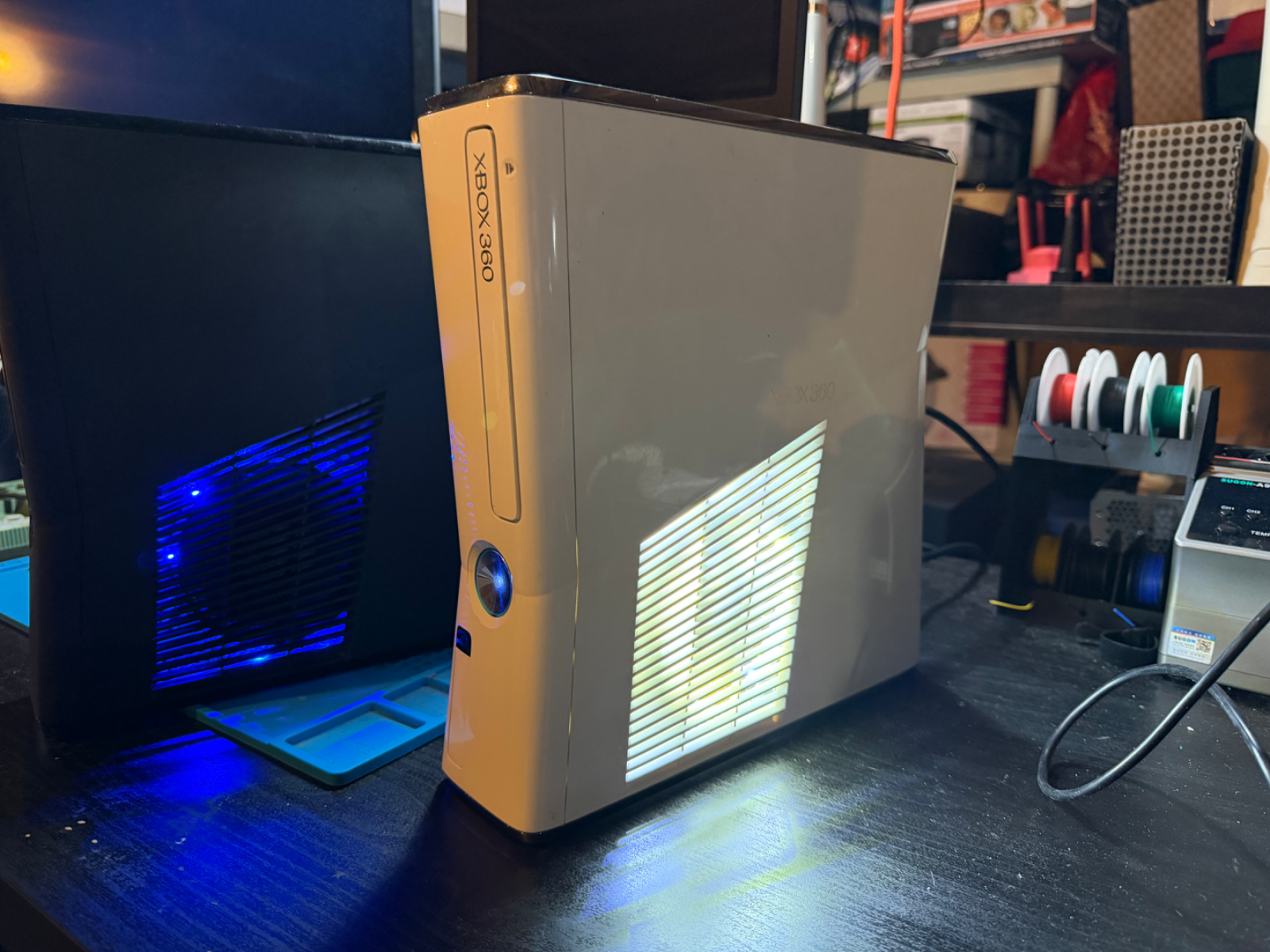 Add Leds to inside of console photo 2