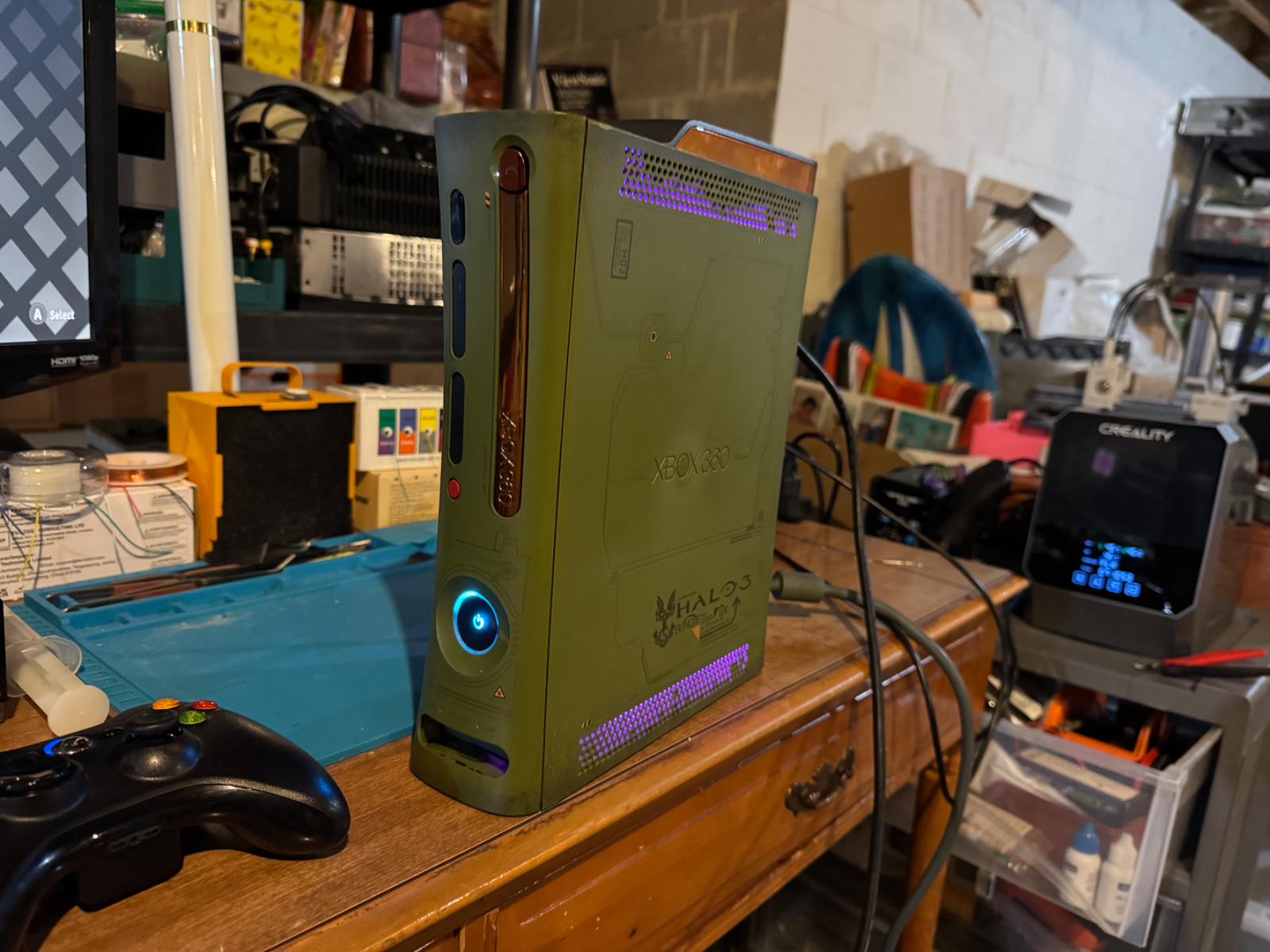 Add Leds to inside of console photo 4